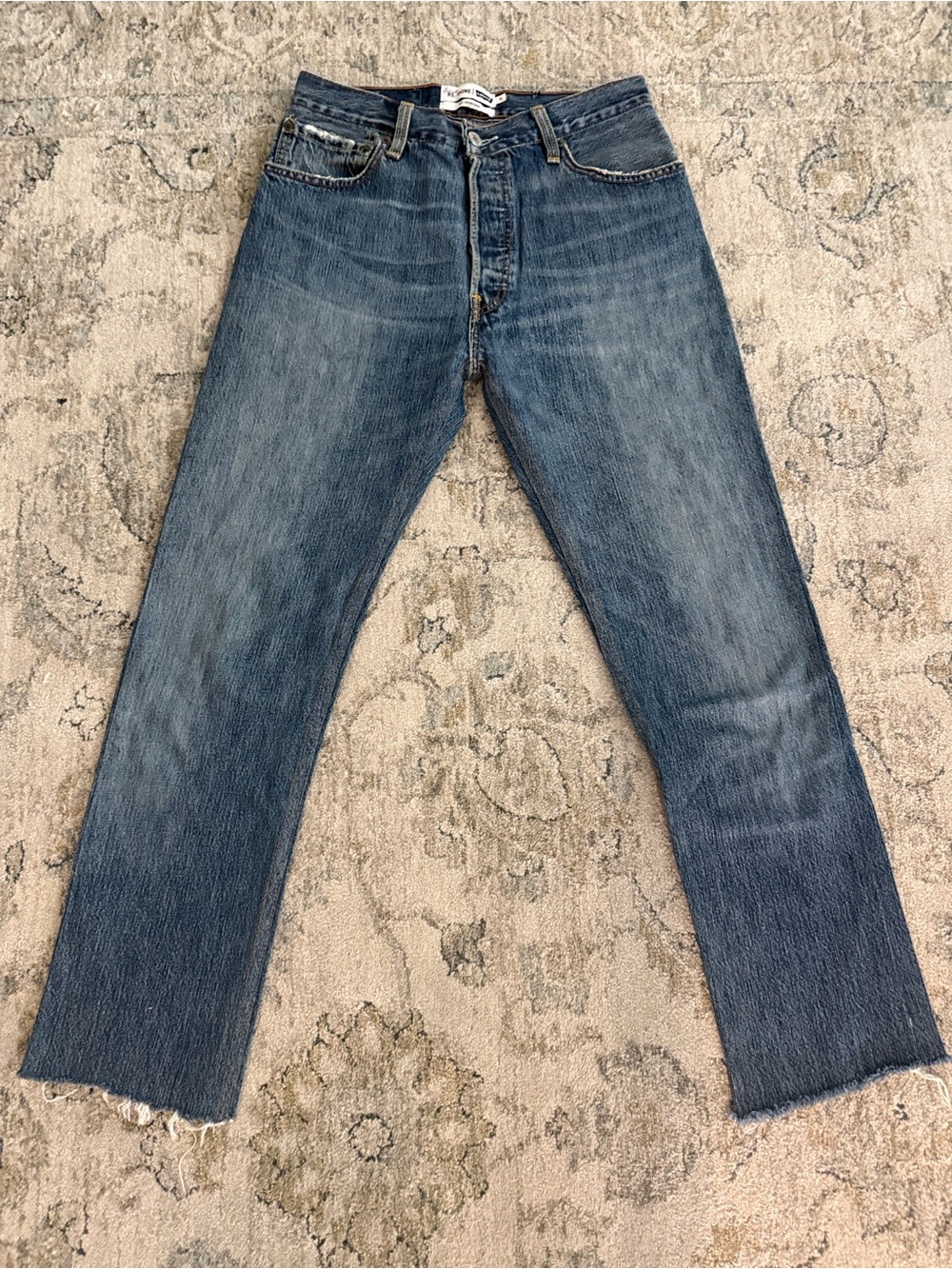 Re/Done Levis Crawford Women's Jeans in Washed Blue size 26”